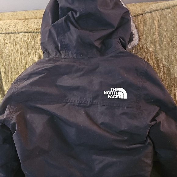 The North Face Black Jacket with Fur Trim - Picture 3 of 5